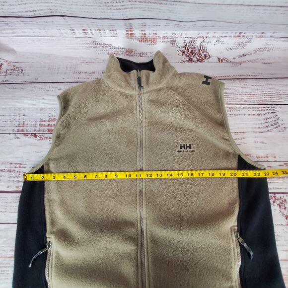 Retro HH Helly Hansen Fleece Pile Sweater Vest Zip Up Color Block Gorpcore XL - Picture 10 of 11